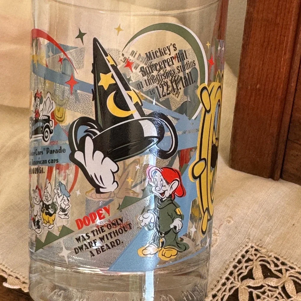 McDonalds Disney 100 Years of Magic Glass Mickey Mouse Steamboat Willie 2002